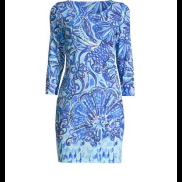 NWT Lilly Pulitzer Hollee Dress Iris Blue XS - Picture 3 of 11